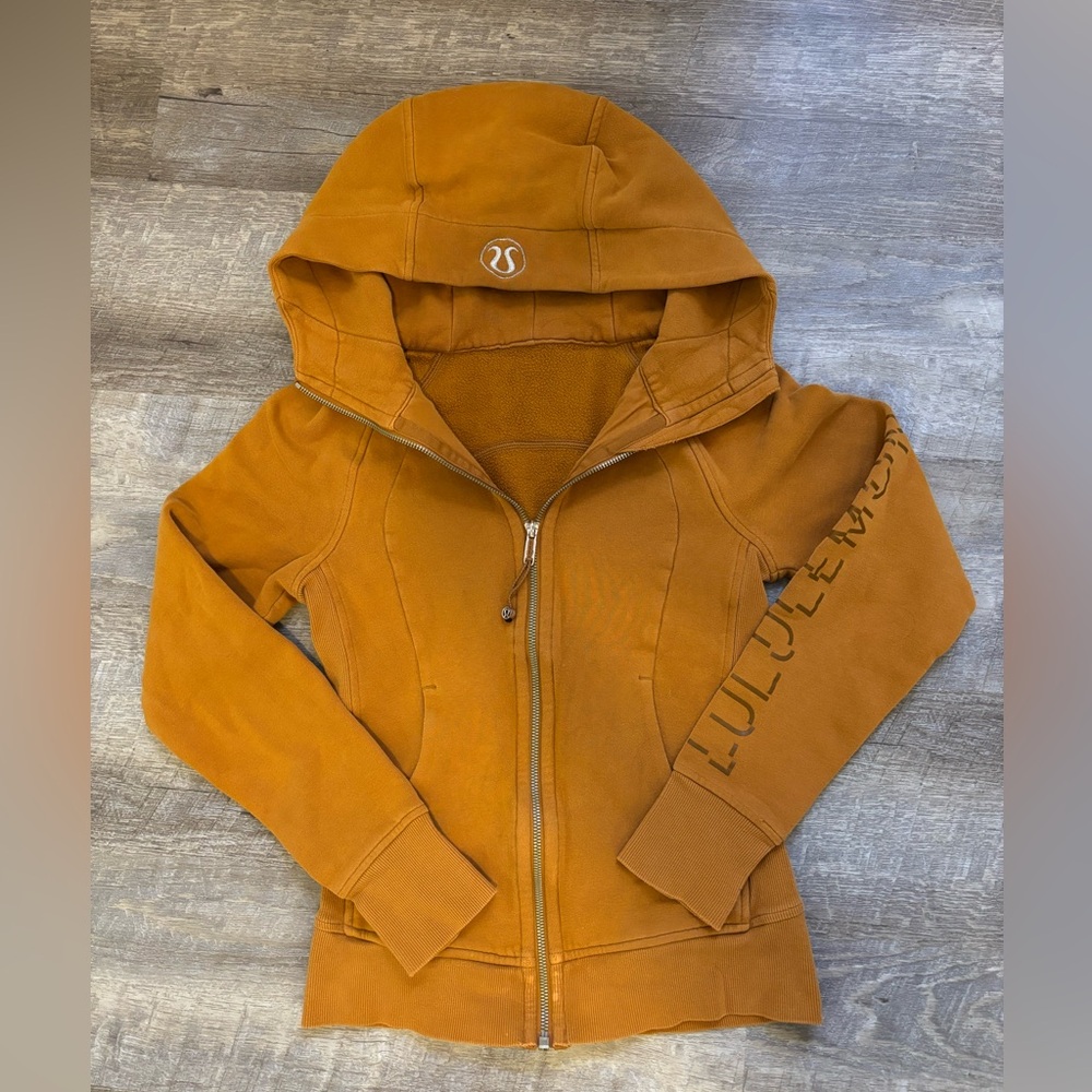 lululemon athletica Pumpkin Orange Scuba Hoodie Jacket